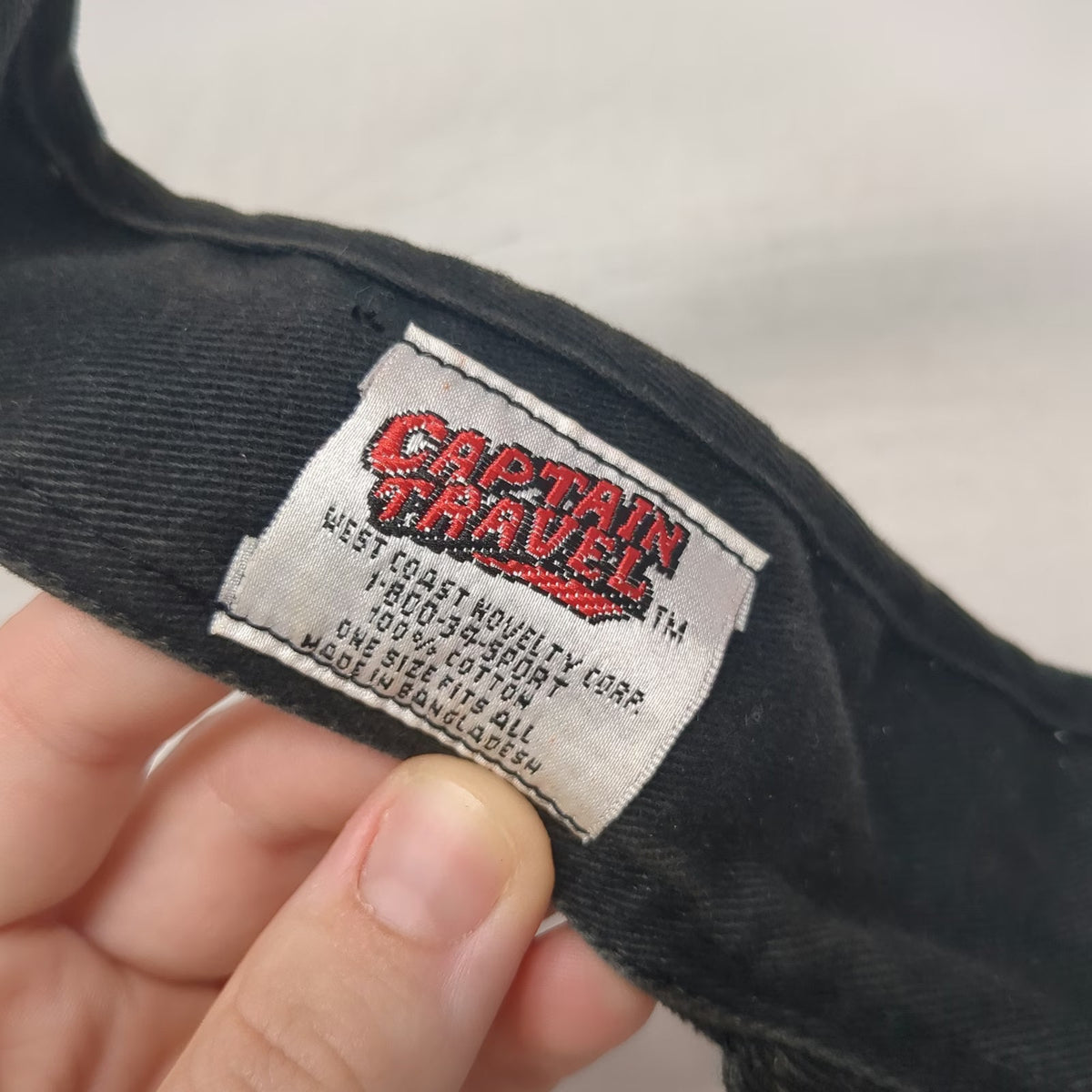 Captain Travel Visor Black One Size Alcatraz The Rock San Francisco Prison Hat