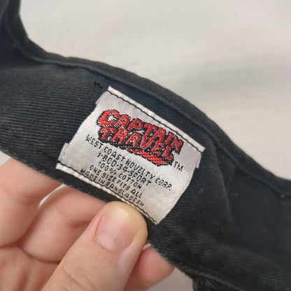 Captain Travel Visor Black One Size Alcatraz The Rock San Francisco Prison Hat