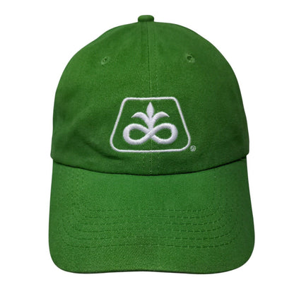 Pioneer Strapback Hat Green One Size Adjustable Embroidered 6 Panel