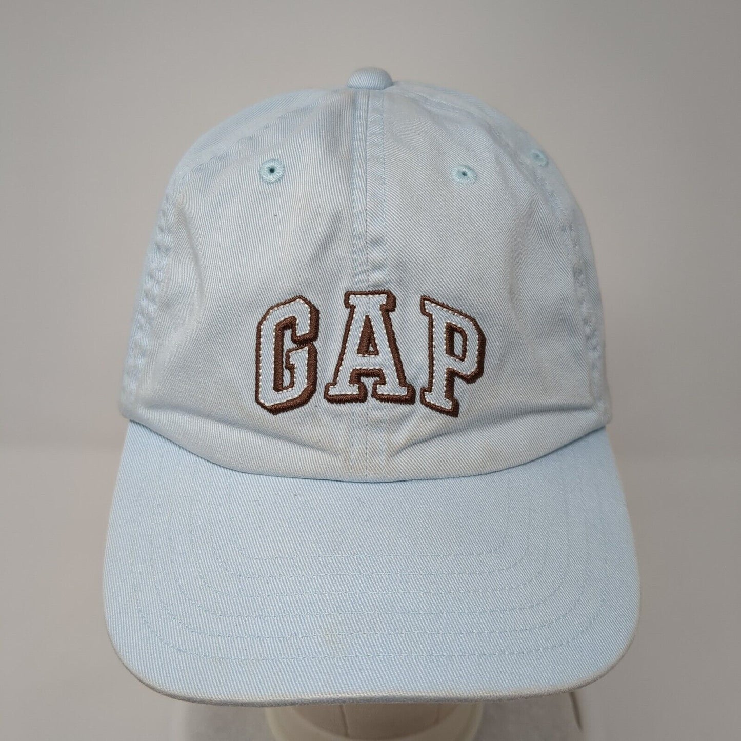 Gap Spell Out Strapback Hat Blue Large/XL Solid Embroidered Adjustable