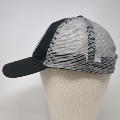 Infinity Trucker Hat Black Gray One Size Mesh Snapback Lucky Rooster Whiskey