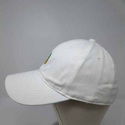 Pineapple Slideback Hat White One Size Solid Adjustable Embroidered