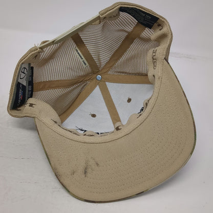 Cap America Whelen Trucker Hat Green Camo One Size Mesh Snapback Flat Brim