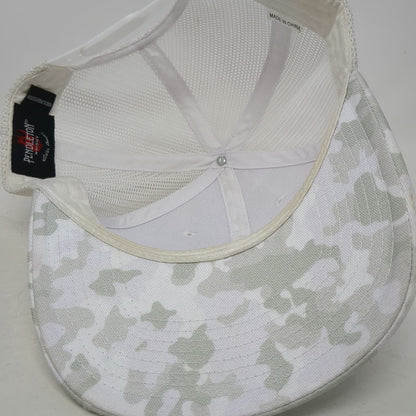 Pendleton Whisky Trucker Hat One Size White Camo Mesh Bucking Bronco Logo Hat