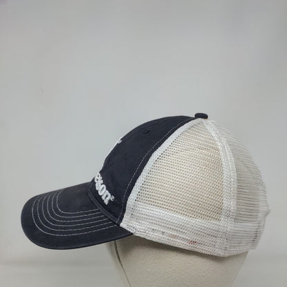 Smith & Wesson Snapback Trucker Hat Blue One Size Adjustable Mesh Back