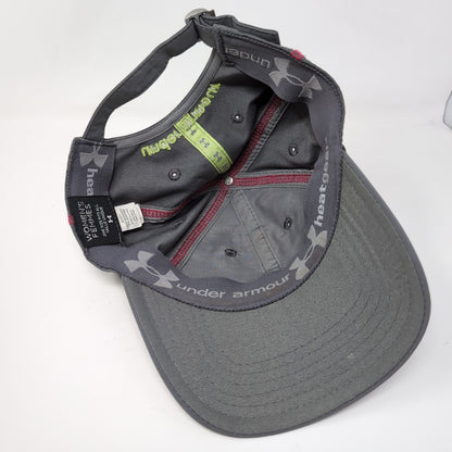 Under Armour Women's Slideback Hat Gray OSFA Adjustable Embroidered 6 Panel