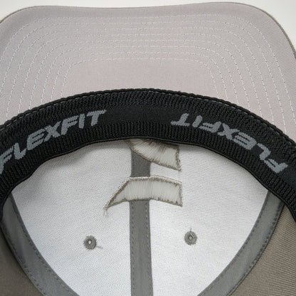 Flexfit Baseball Cap Beige XL Floracing 3D Puff Embroidery Logo Hat Fitted