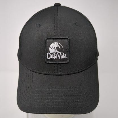 Costa Vida Patch Snapback Hat Black One Size Adjustable Laser Cut