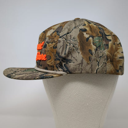 Richardson 5 Panel Brown One Size Outpost Western Store Camo Rope Snapback Hat