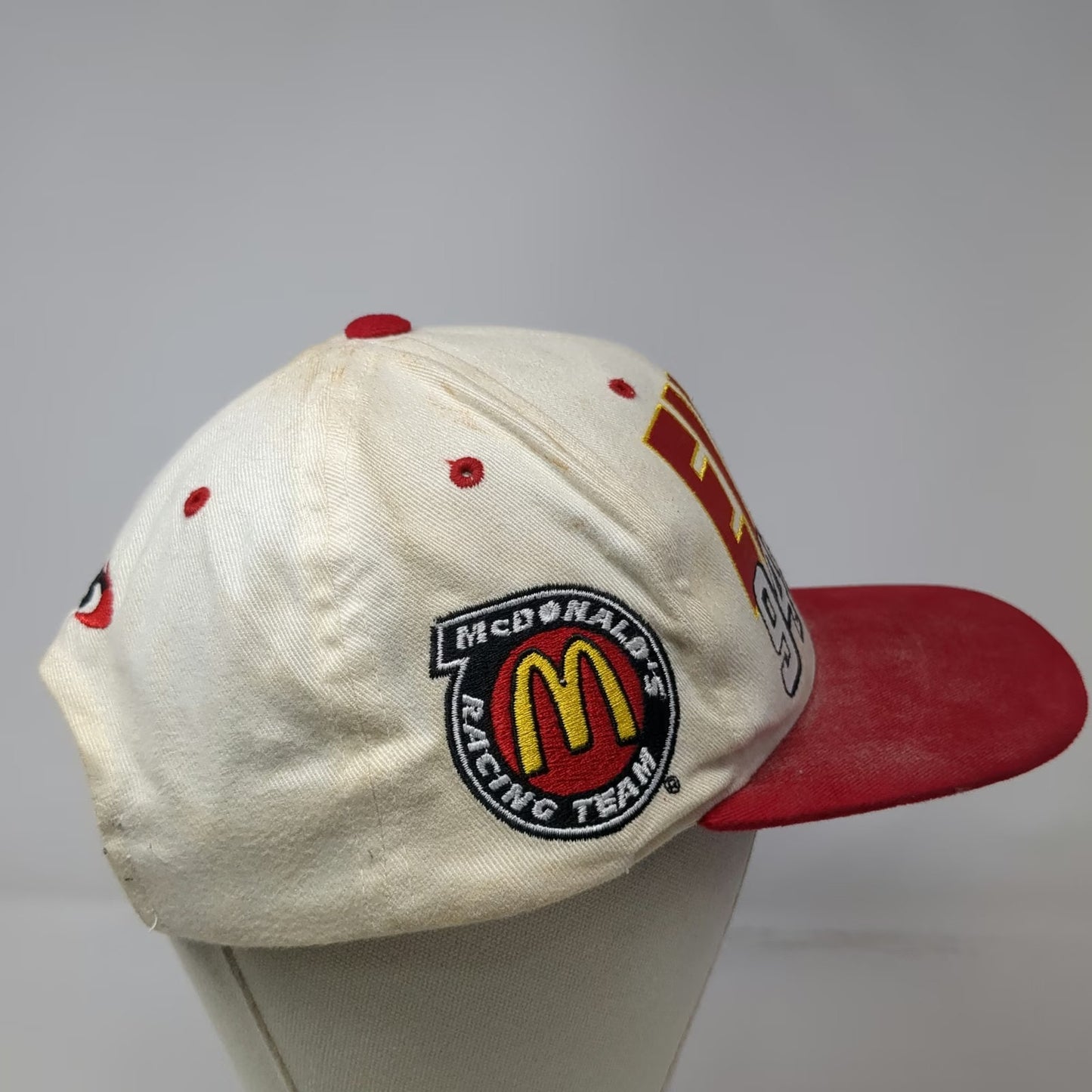 CFS Bill Elliott McDonald's Racing NASCAR 94 White Red One Size Snapback Hat