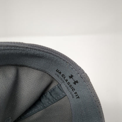 Under Armour Blitzing Fitted Hat Gray L/XL Stretch UA Classic Fit