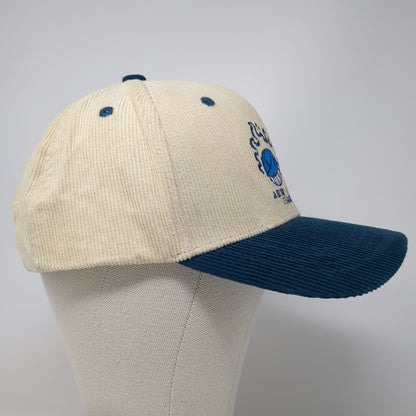 Allegory Snapback Hat Beige Blue One Size Corduroy Bond Stronger Than Blood