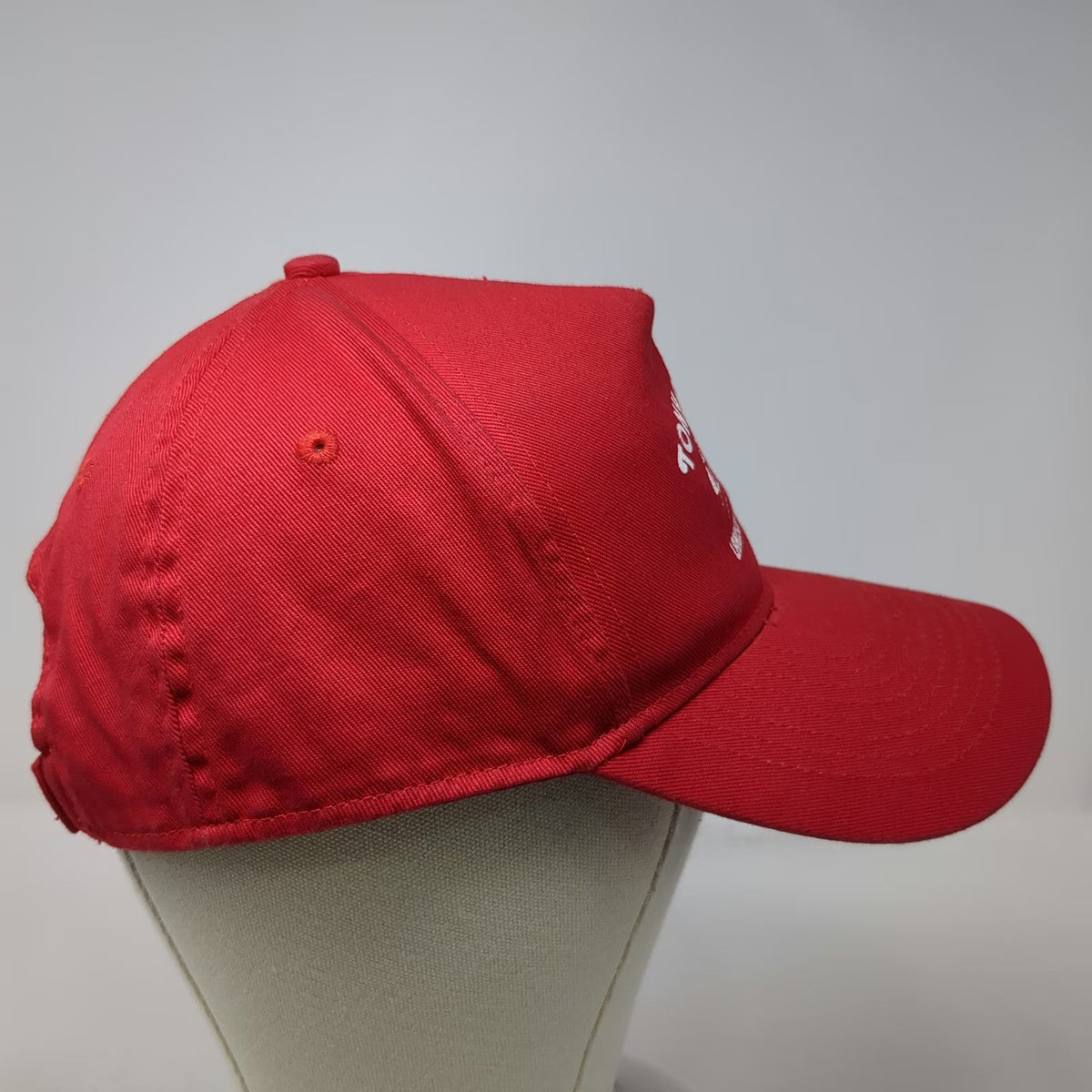 UltraClub 5 Panel Red Hat One Size Tony Casale Landscape Masonry Strapback