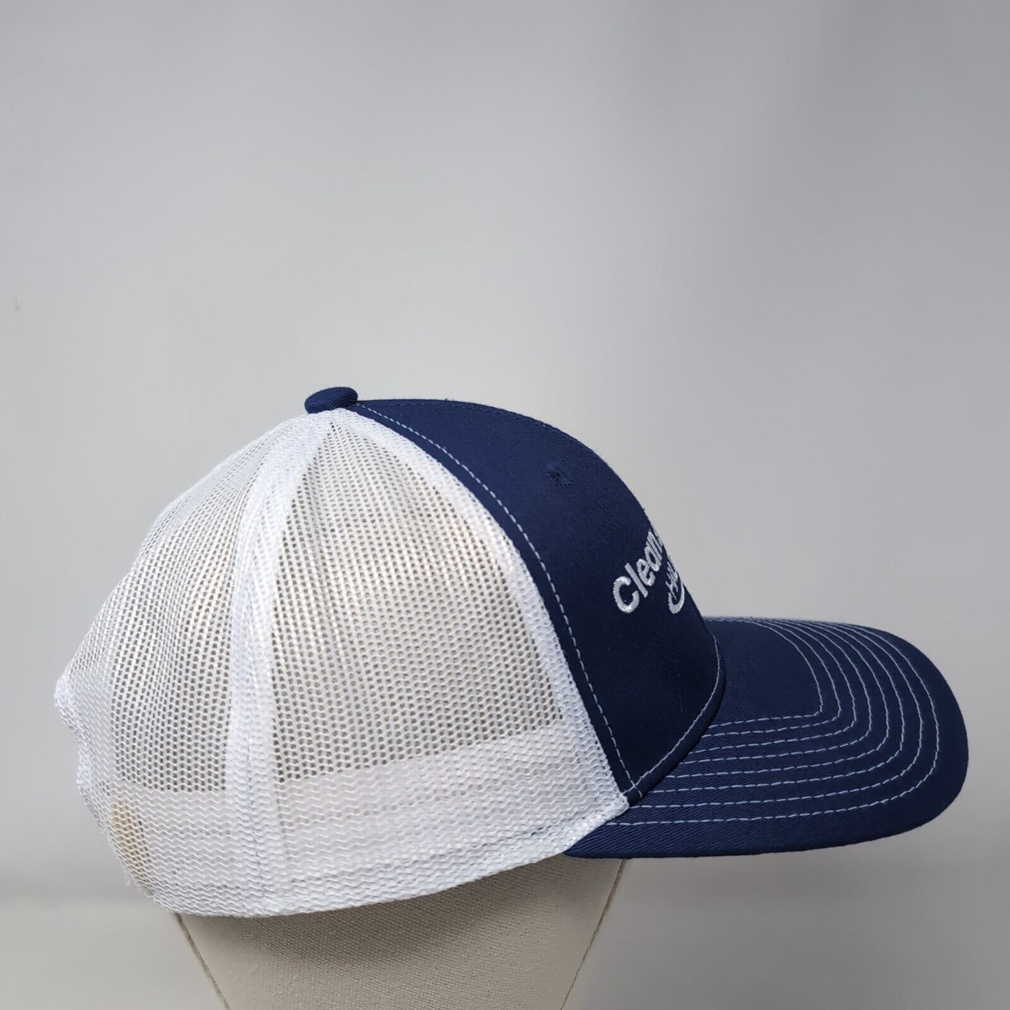 Clean Air Is Life Halo Led Snapback Trucker Hat Blue OS Adjustable Mesh Back