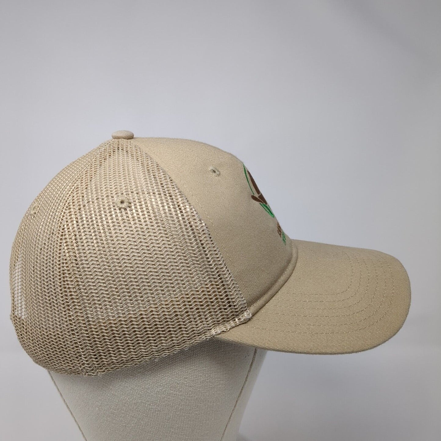 Ranchers Insurance Snapback Trucker Hat Tan One Size Mesh Back Otto