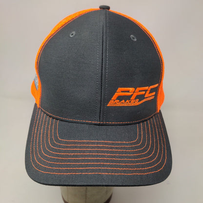 Richardson Men's Snapback Hat Gray Orange Adjustable Style 112 PFC Brakes Logo