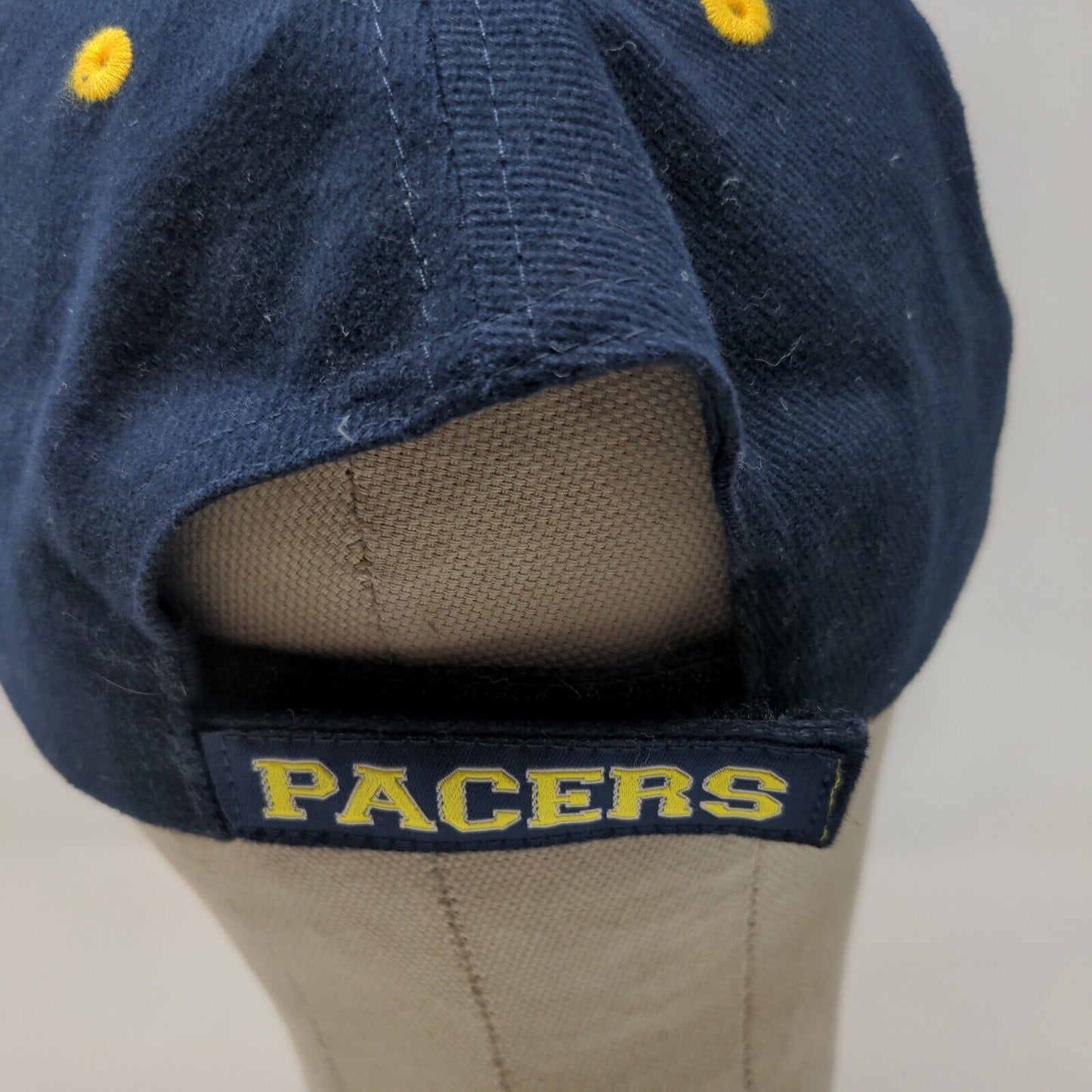 Twins Enterprise Men's Strapback Hat Blue Yellow Size OSFA Indiana Pacers Logo