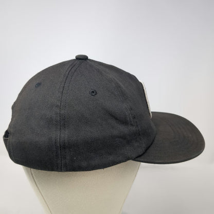 Roark 5 Panel Black Hat One Size Seek and Explore Cotton Spandex Slideback Patch