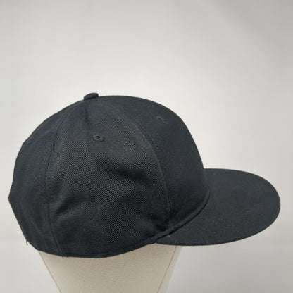 Carhartt Snapback Hat Black One Size Adjustable Embroidered Vented Holes