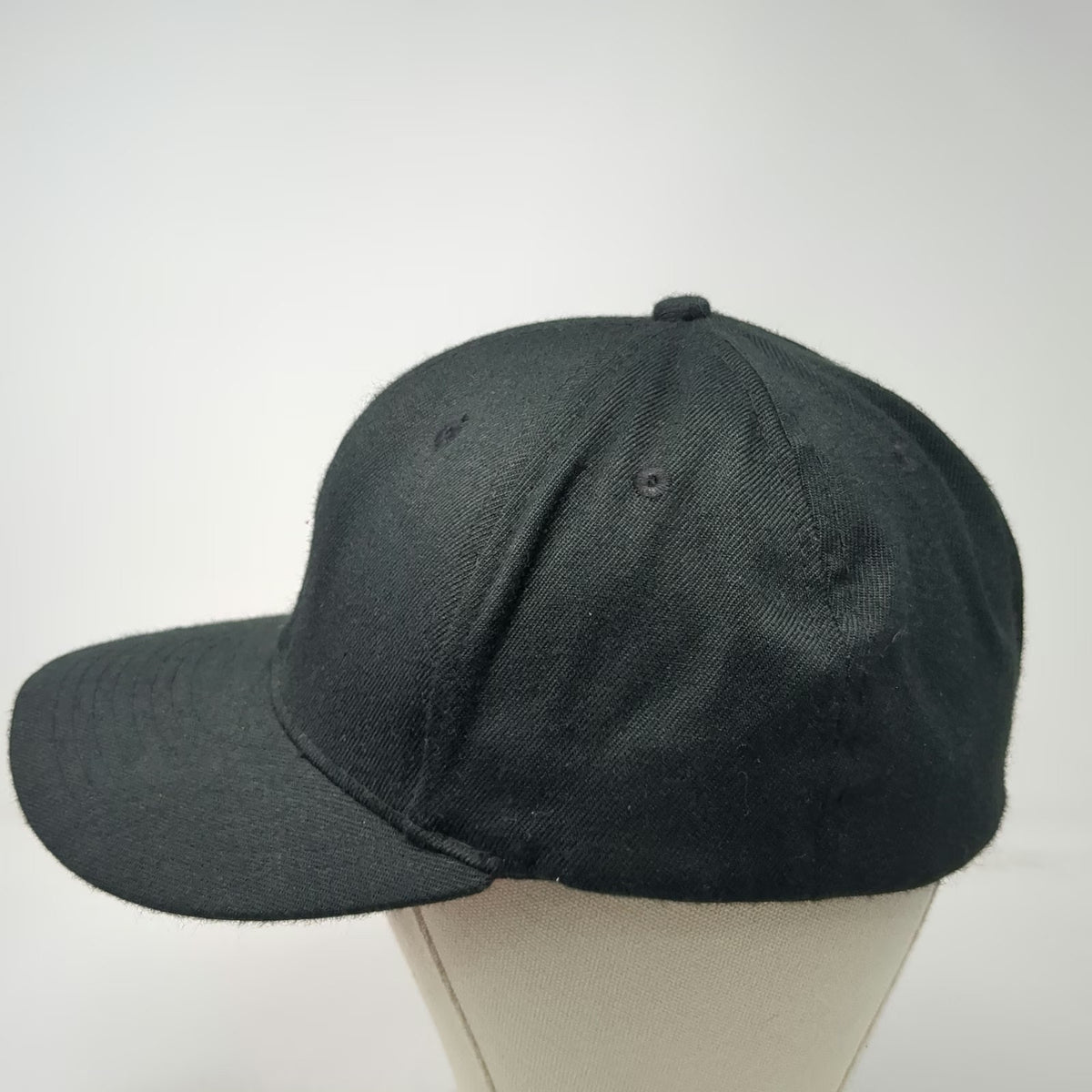 Ronix Baseball Cap Black XL Hat Red Embroidery Stretch Fit Structured L-XL