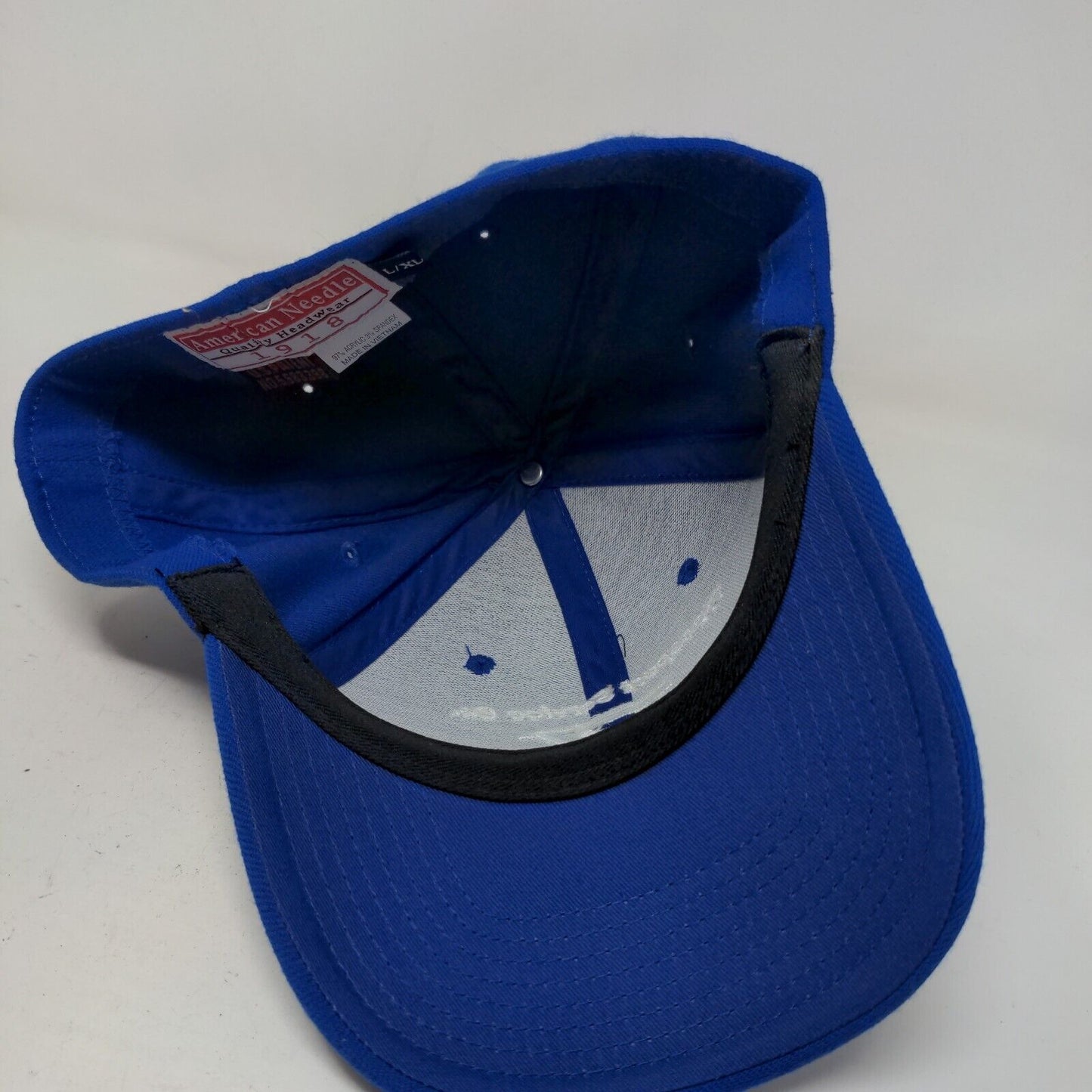 American Needle Men's Fitted Hat Blue Size L/XL Embroidered Transport Service Co