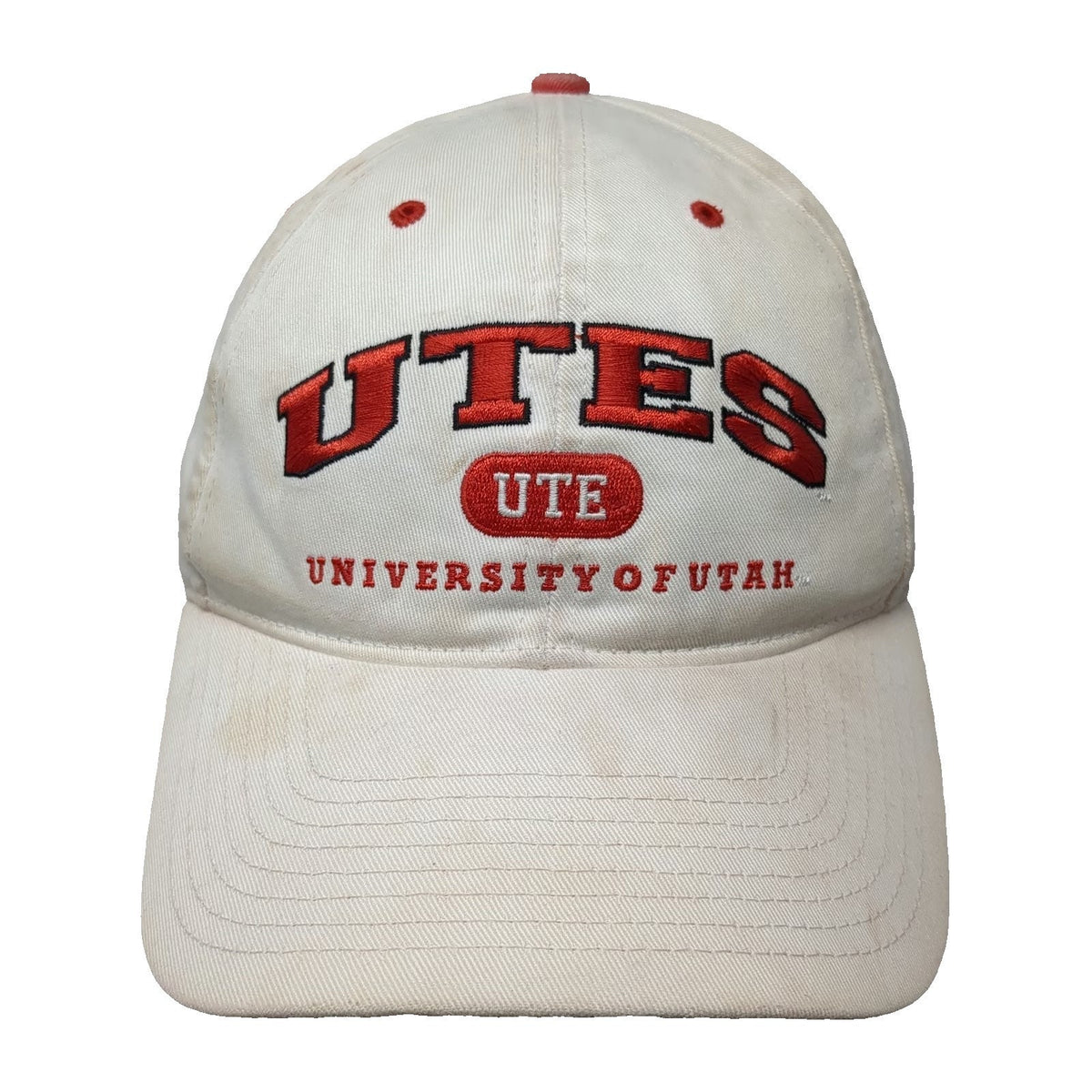 Utah Utes NCAA Lids Snapback Beige One Size Embroidered Cotton Underbrim Hat