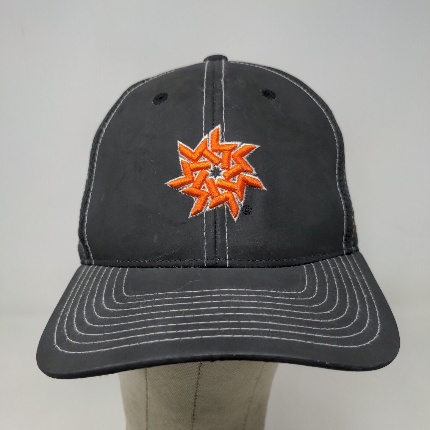 Zephyr Men's Strapback Hat Gray Adjustable Embroidered Logo 100% Polyester