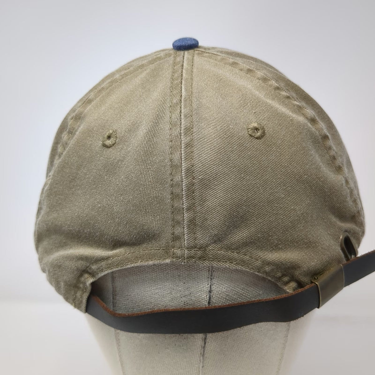 Yawgoog Hiker 2011 Baseball Cap Beige Blue One Size Slideback Embroidered Hat
