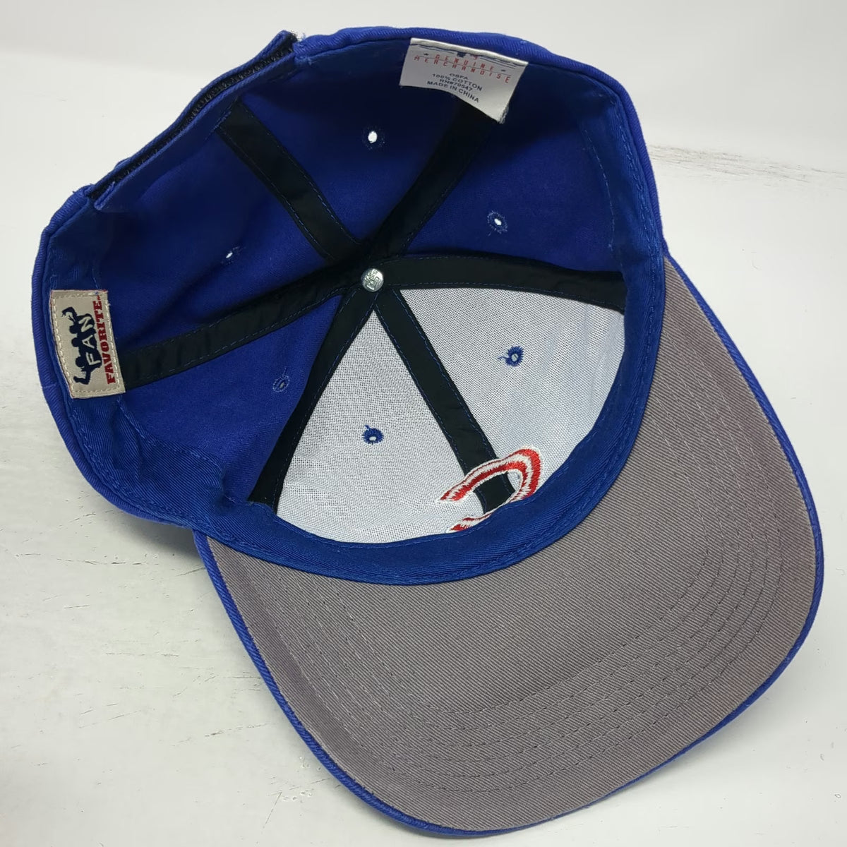 Fan Favorite Chicago Cubs MLB Baseball Cap Blue OSFM Adjustable Strapback Hat