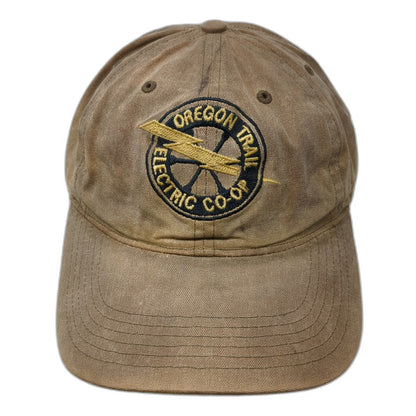 Richardson Baseball Cap Brown One Size Oregon Trail Electric Co-Op Logo Hat