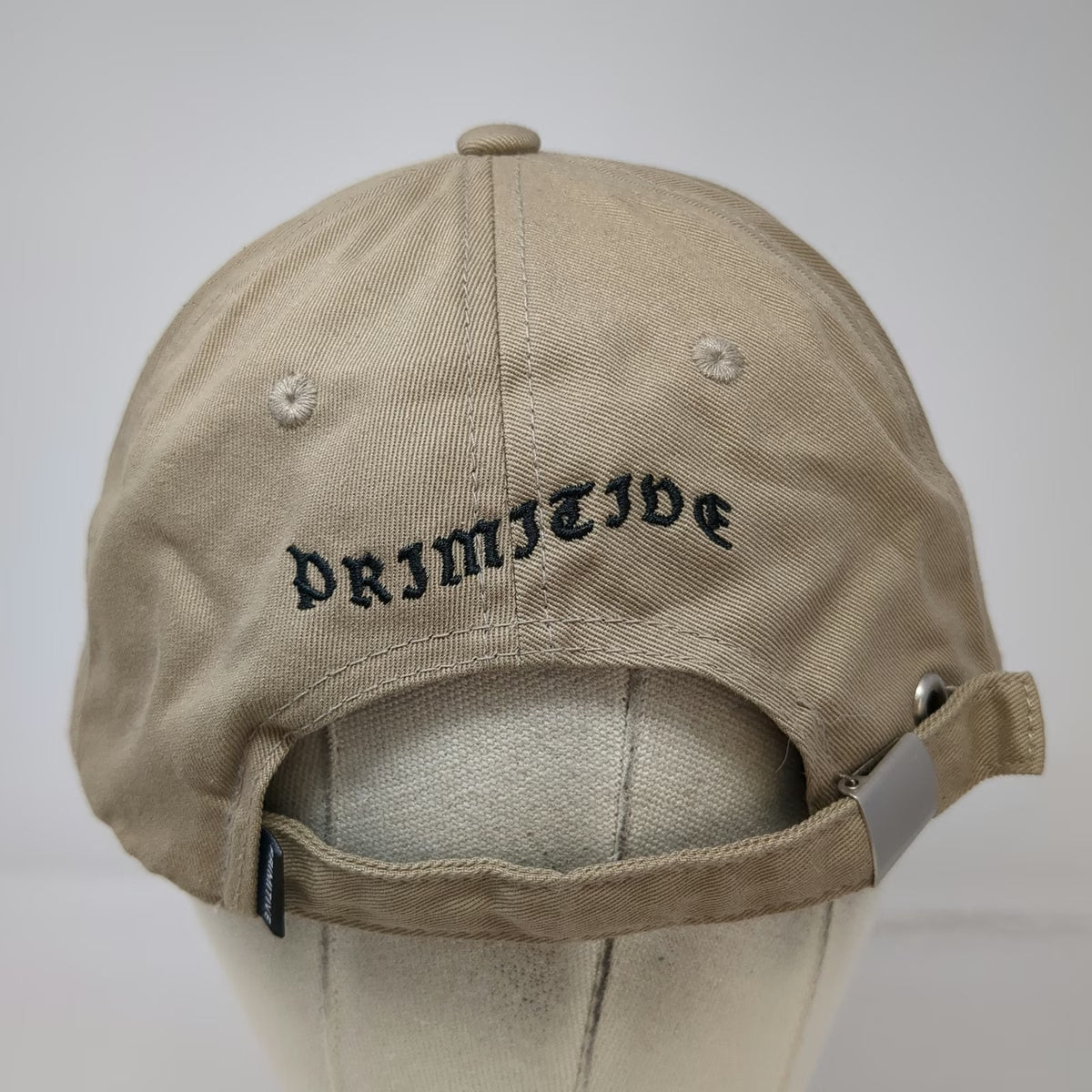 Primitive Baseball Cap Beige One Size Skull Rose Embroidery Skateboarding Hat