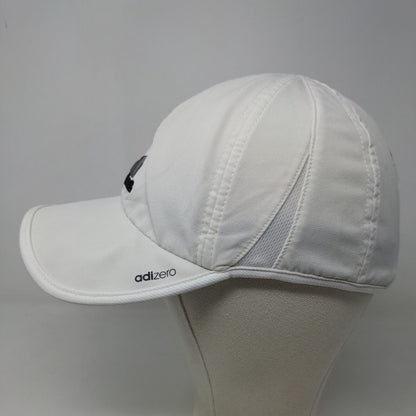 Adidas Men's Adizero Strapback Hat White Adjustable Embroidered Logo