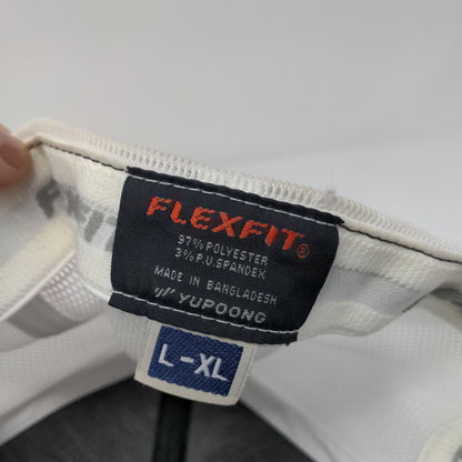 VR Valley Roofing Fitted Trucker Hat Blue L/XL Flexfit Mesh Back Yupoong