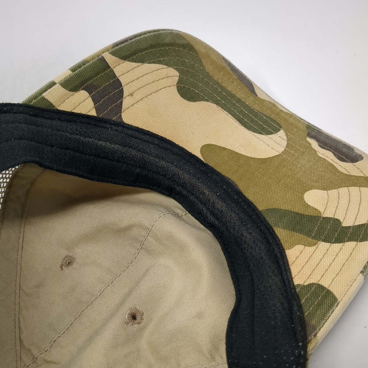 Carhartt Trucker Hat Green One Size Camo Mesh Back Snapback Embroidered Logo