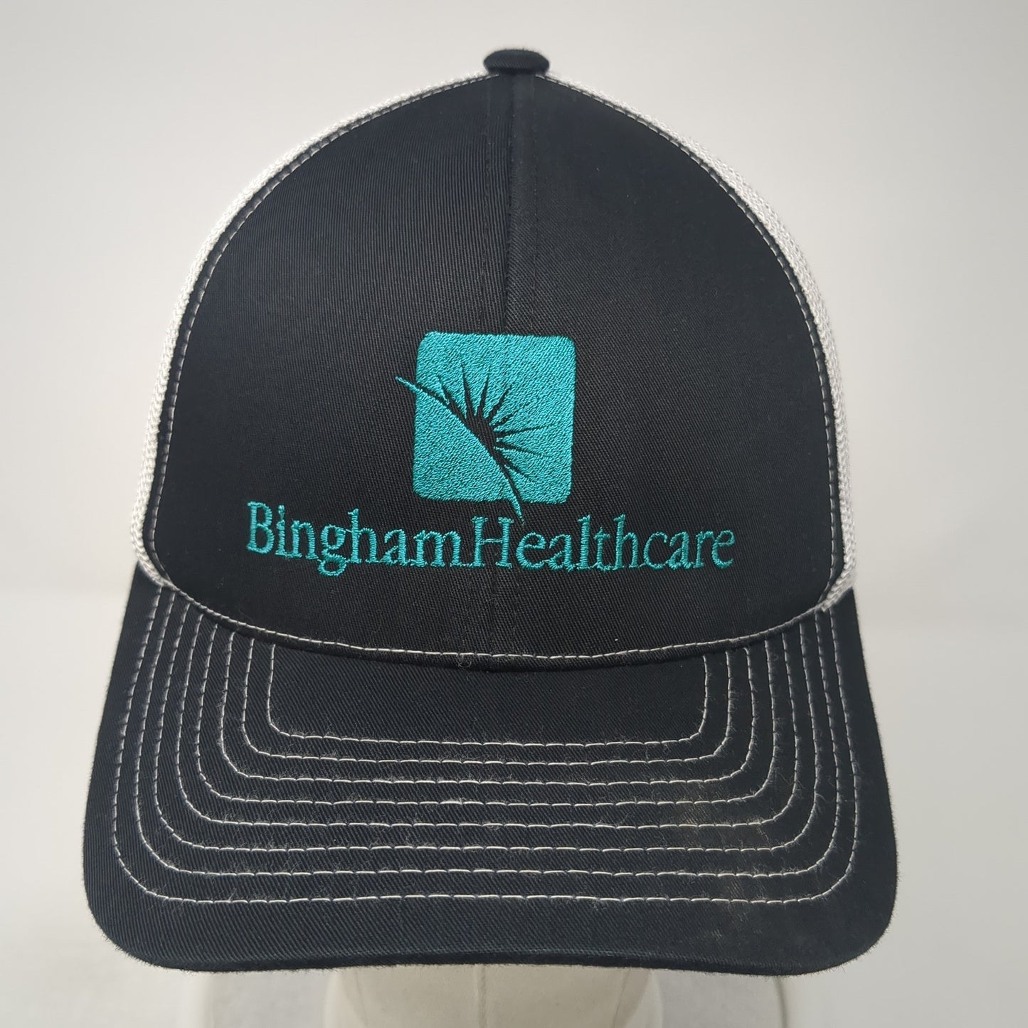 Bingham Healthcare Snapback Trucker Hat Black One Size Pacific Headwear