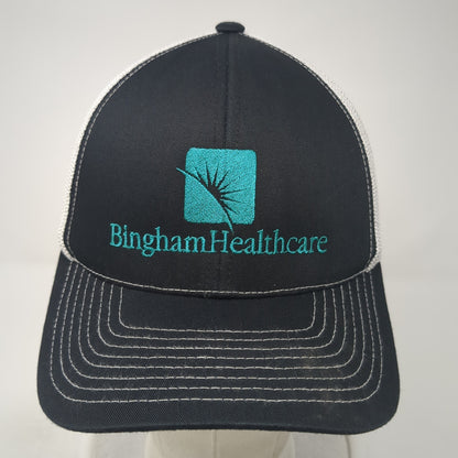 Bingham Healthcare Snapback Trucker Hat Black One Size Pacific Headwear