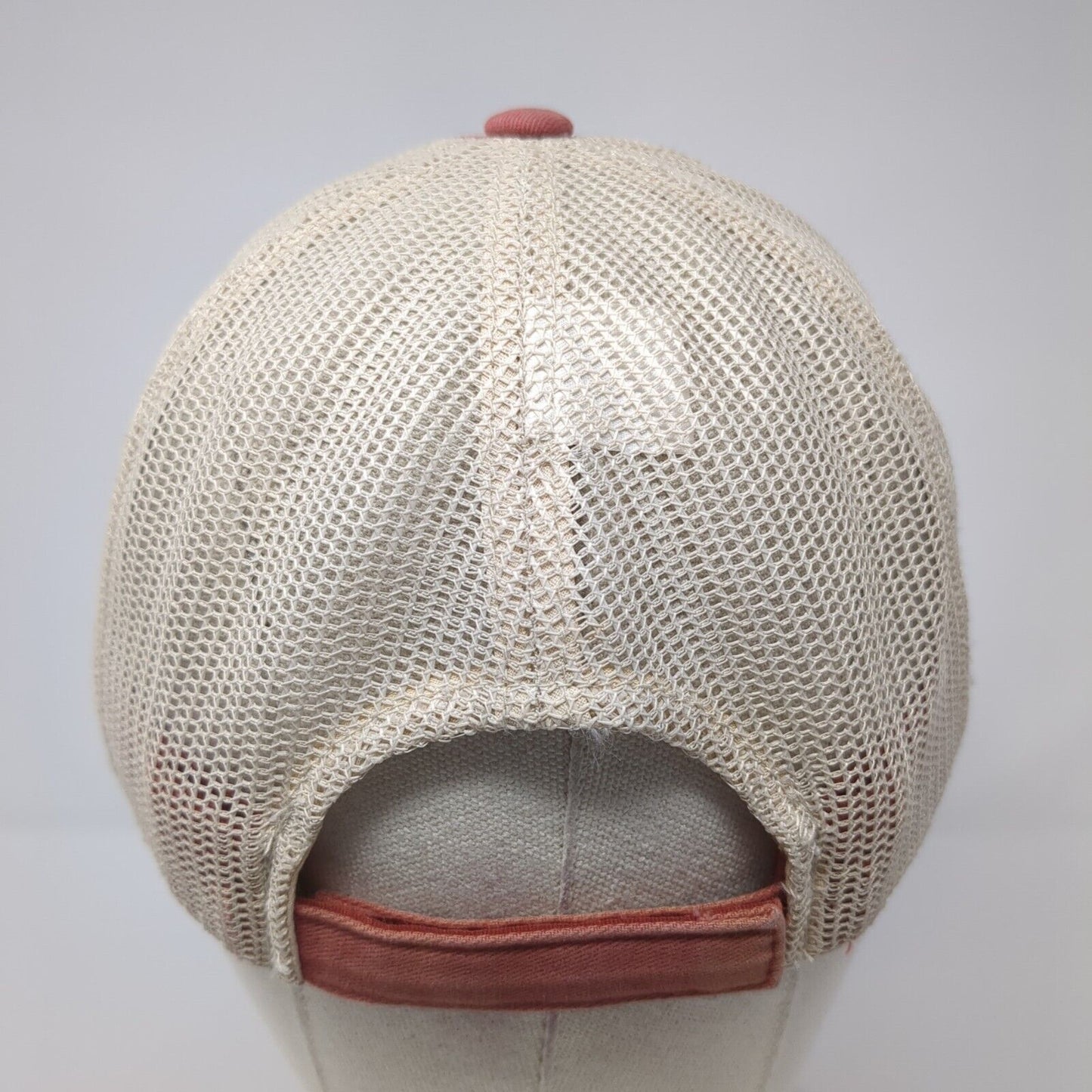 Orvis Fishing Tackle Strapback Mesh Back Trucker Hat Red One Size