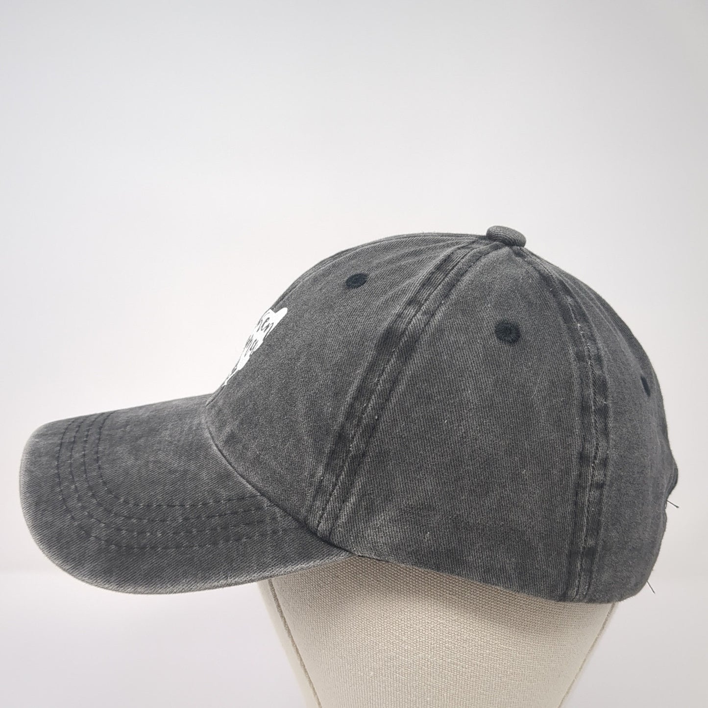 Chicken Mama Slideback Hat Gray One Size Adjustable Solid Outdoor