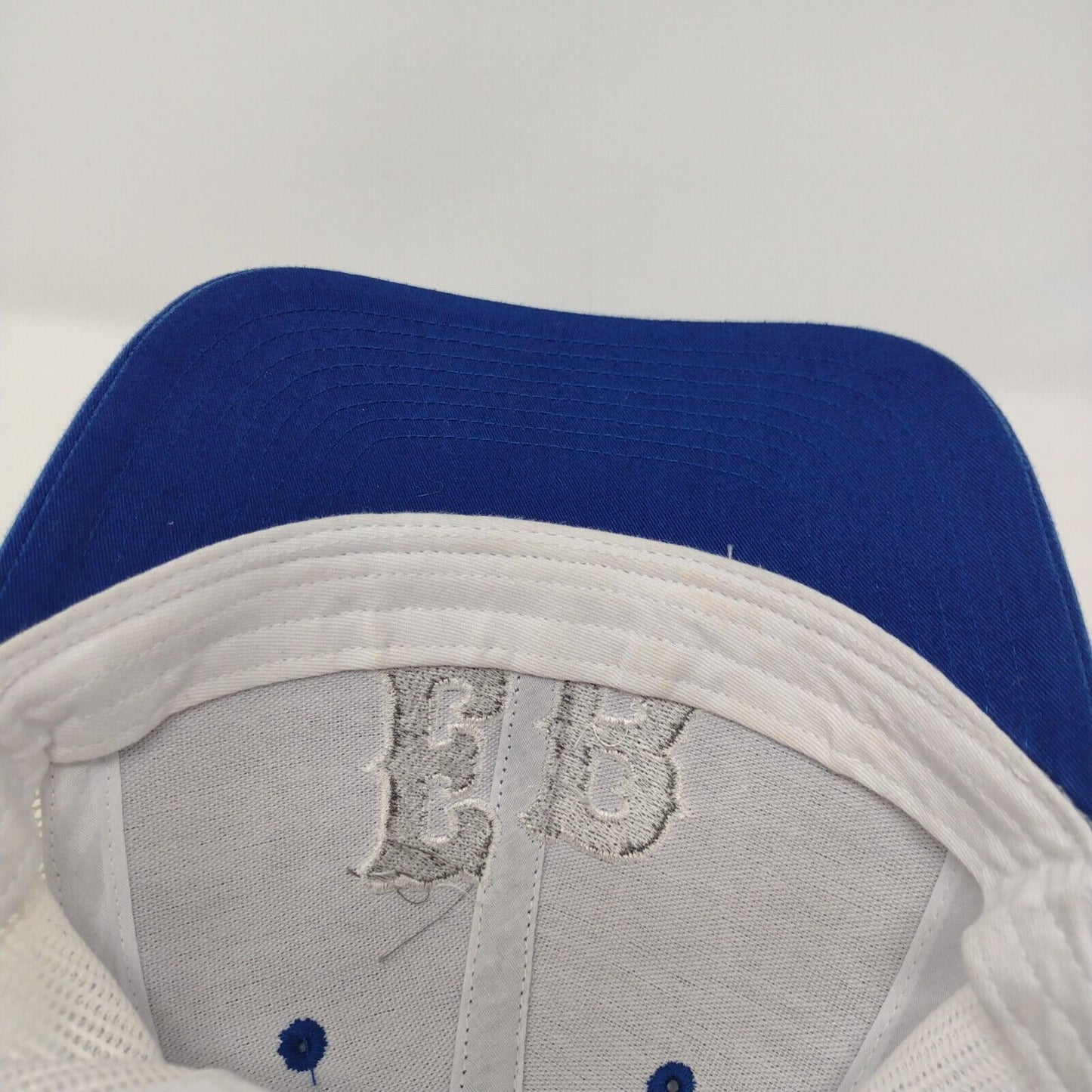 EB Snapback Trucker Hat Blue OSFA Adjustable Embroidered Mesh Back Richardson