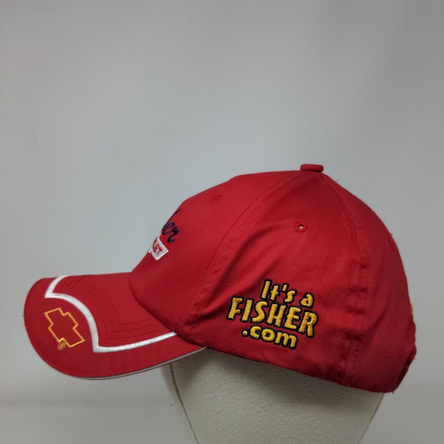 Fisher Chevrolet Yuma AZ Slideback Hat Red One Size Embroidered 6 Panel