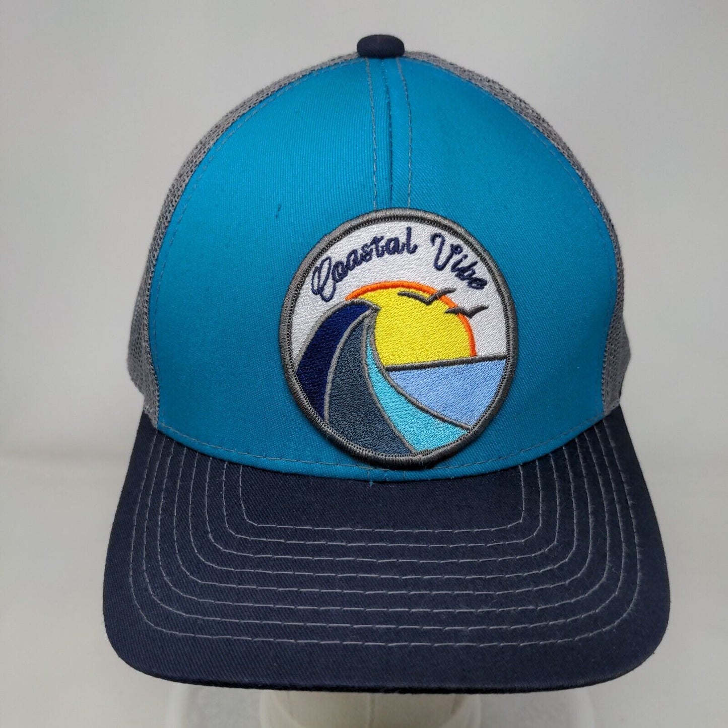 Coastal Vibe Patch Snapback Trucker Hat Multicolor OSFM Outdoor Cap
