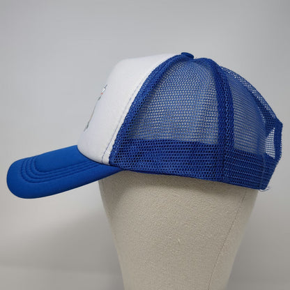 Sonic Grillo's Pickles Trucker Hat Blue One Size Snapback Mesh Foam Graphic