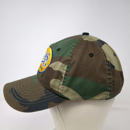Jack's Camo Baseball Cap Green One Size Bishop California Logo Embroidered Hat