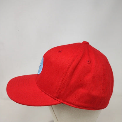 Vivint Solar 210 Fitted Hat Red Size 7 1/4-7 5/8 Embroidered 6 Panel Flexfit