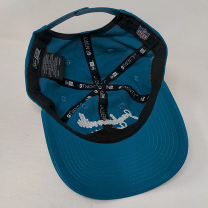 Jacksonville Jaguars Snapback Spell Out Hat Blue Womens New Era 9Twenty Hit NFL