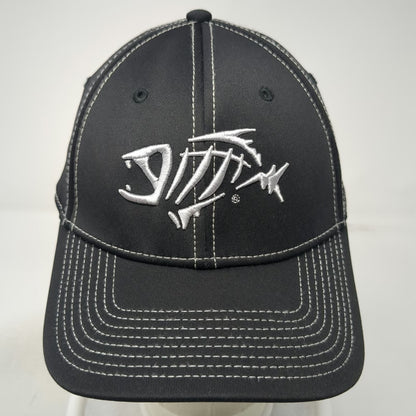 G.Loomis Baseball Cap Black L Fitted Fish Skeleton Contrast Stitching Hat