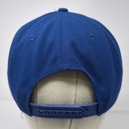 Nike Snapback Hat Blue One Size Air Swoosh Flat Brim Embroidered Athletic Sport
