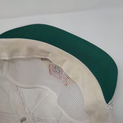 Farm Bureau Ins. Slideback Rope Hat White OSFA Leather Strap Imperial
