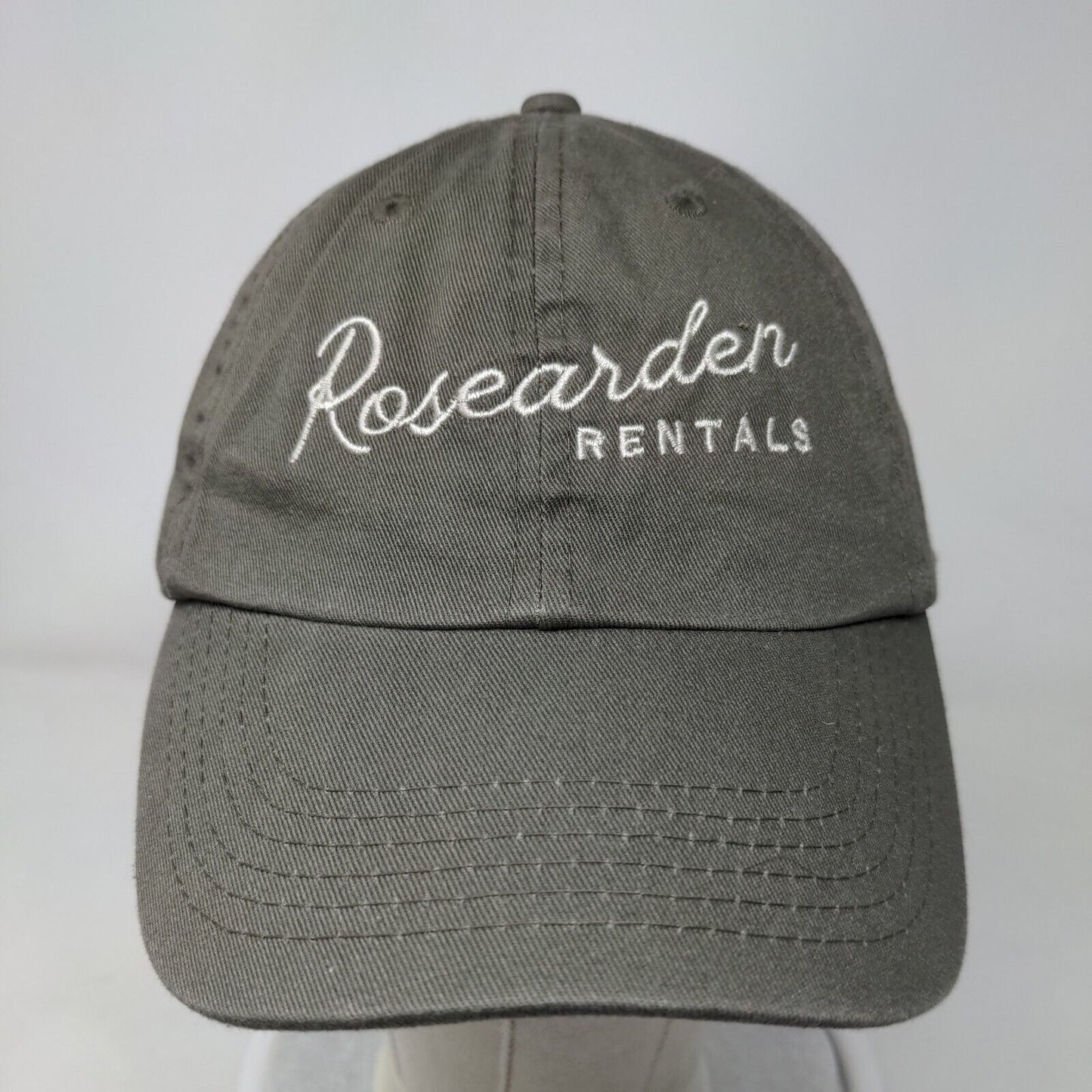 Rosearden Rentals Slideback Hat Brown One Size Embroidered Adjustable