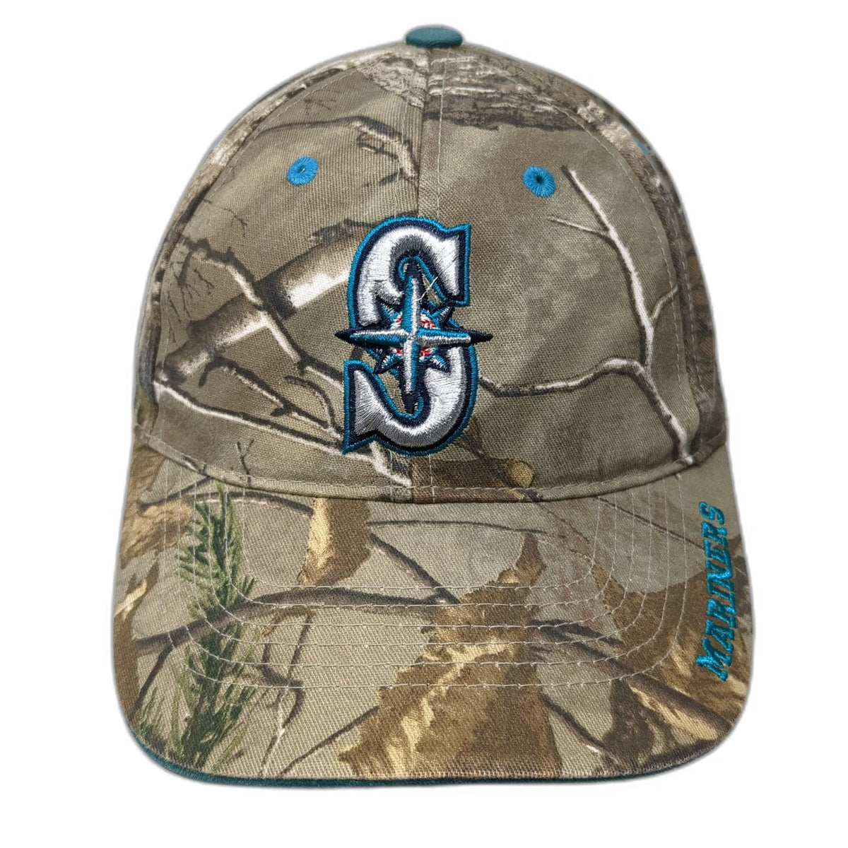 Seattle Mariners MLB Fan Favorite Baseball Cap Brown Blue One Size Camo Hat